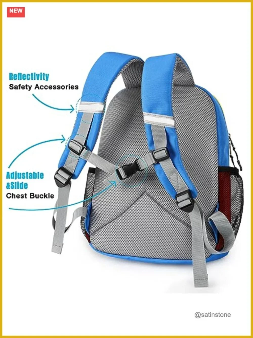 Toddler Backpack for Boys 2-4, Kindergarten Preschool Backpack, Water Resistant